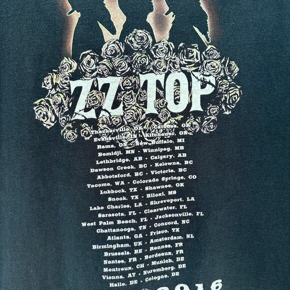 ZZ Top 2016 Tour Tee - Size XL - Picture 3 of 6